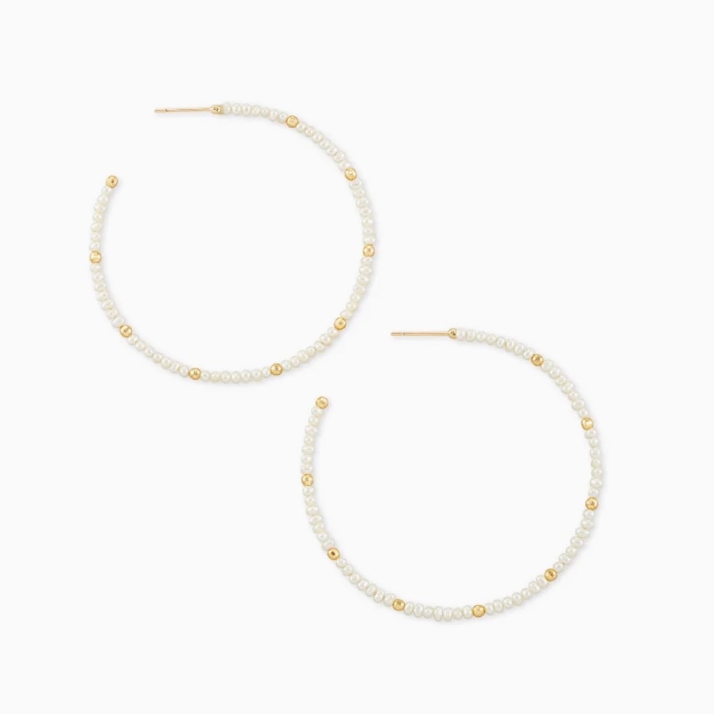 Kendra Scott Scarlet Gold Hoop Earrings
